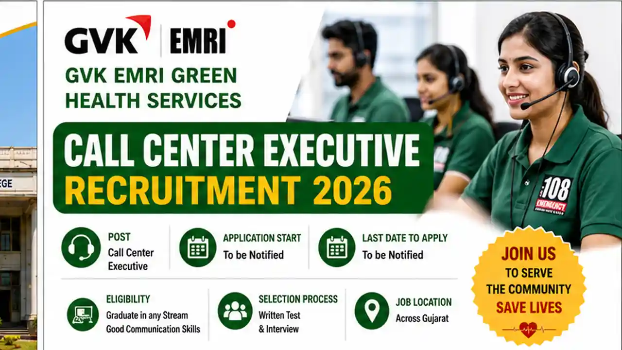 GVK EMRI Green Health Services Call Center Executive Recruitment 2026